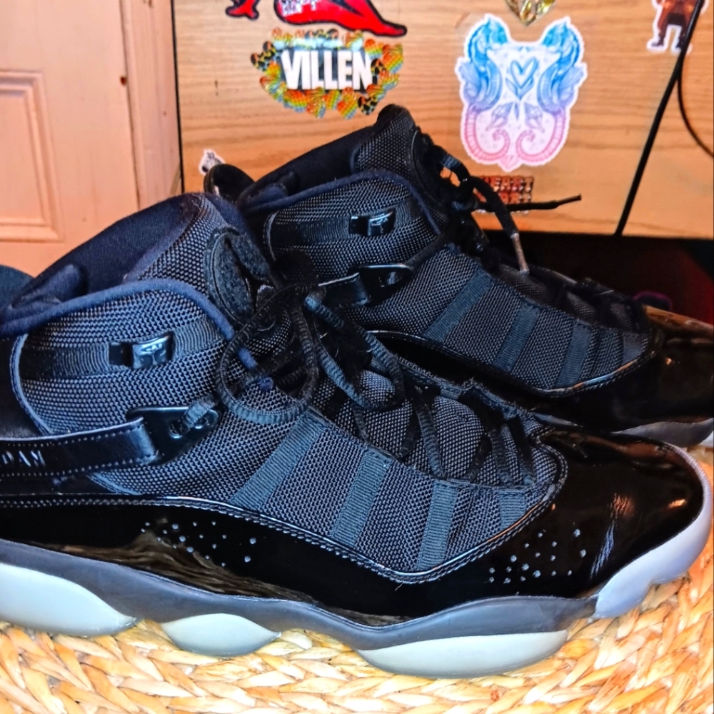 Nike Air Jordan Retro 6 Rings Men’s Size 13 Black Ice 322992-011